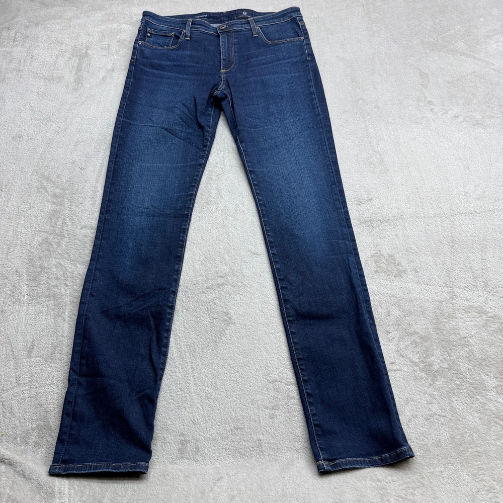 AG Adriano Goldschmied The Harper Jeans Women 30R Dark Indigo Essential Straight